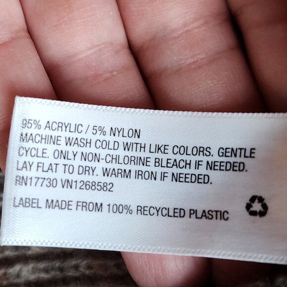 Knox Rose Tan/Brown Striped Open Cardigan With Fringe Size XS - Picture 9 of 14